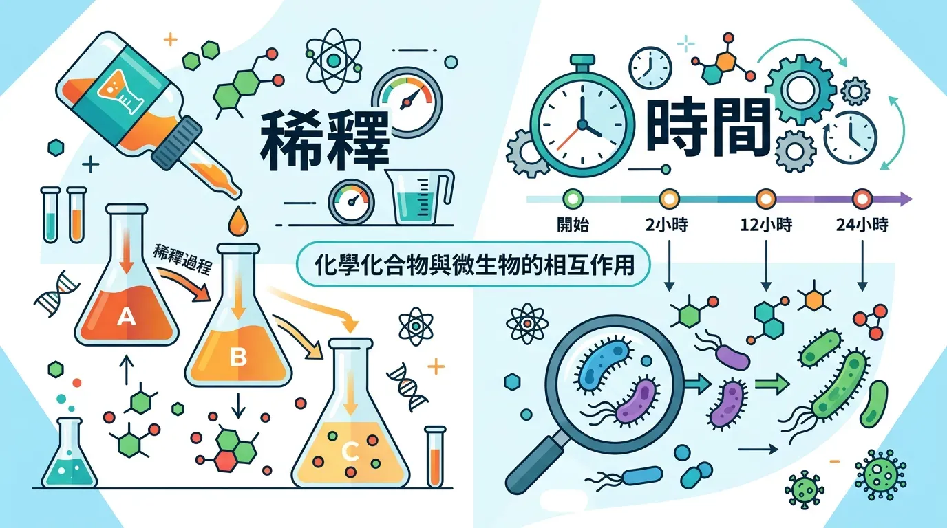 漂白水稀釋比例與作用時間速查