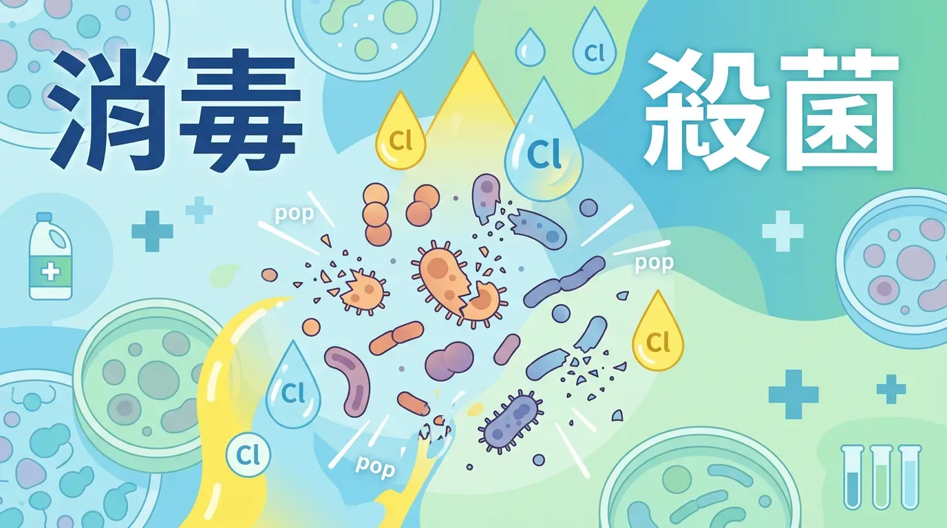 漂白水怎麼殺菌的？