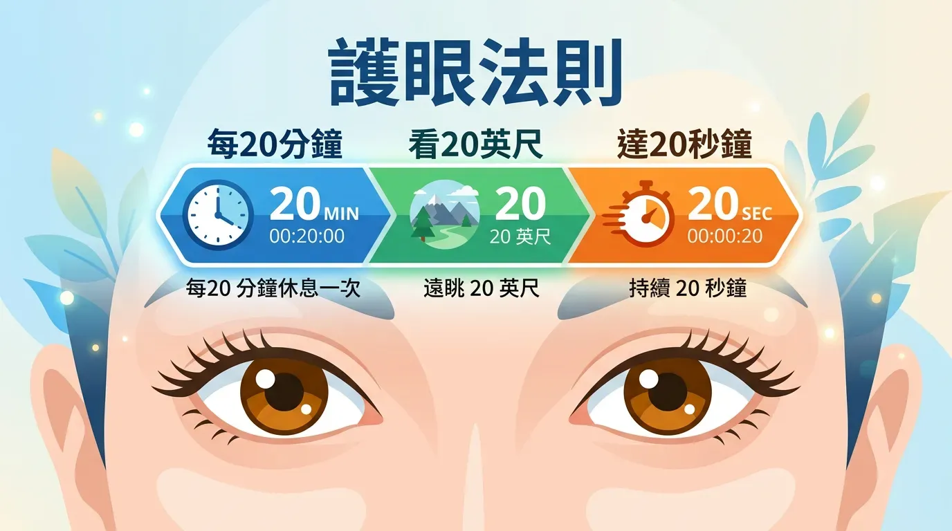 真正的專業護眼法：20-20-20 規則