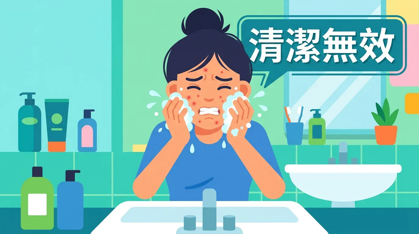 為什麼「強力清潔」治不好痘痘？