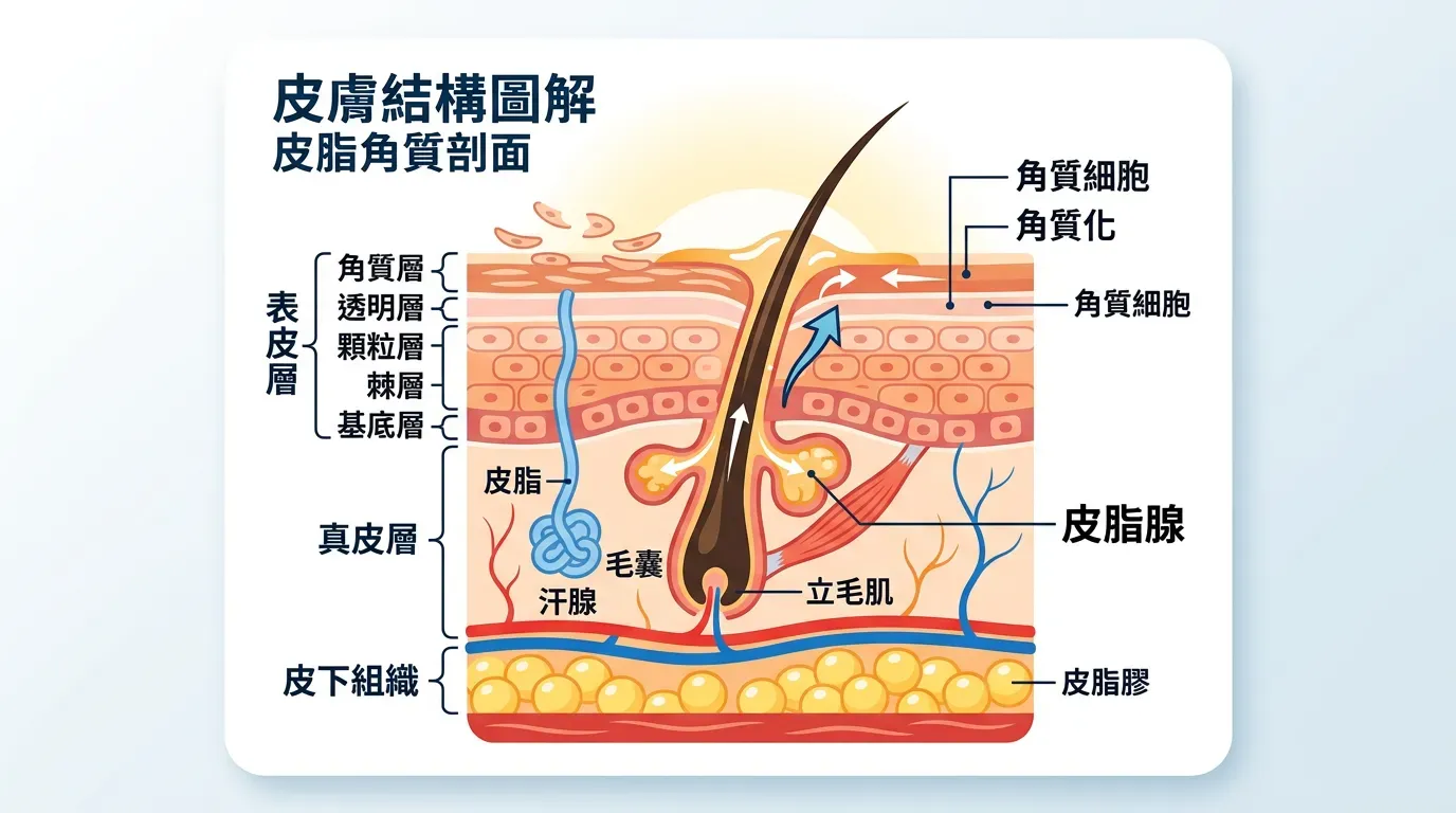 認識你的皮膚：皮脂與角質