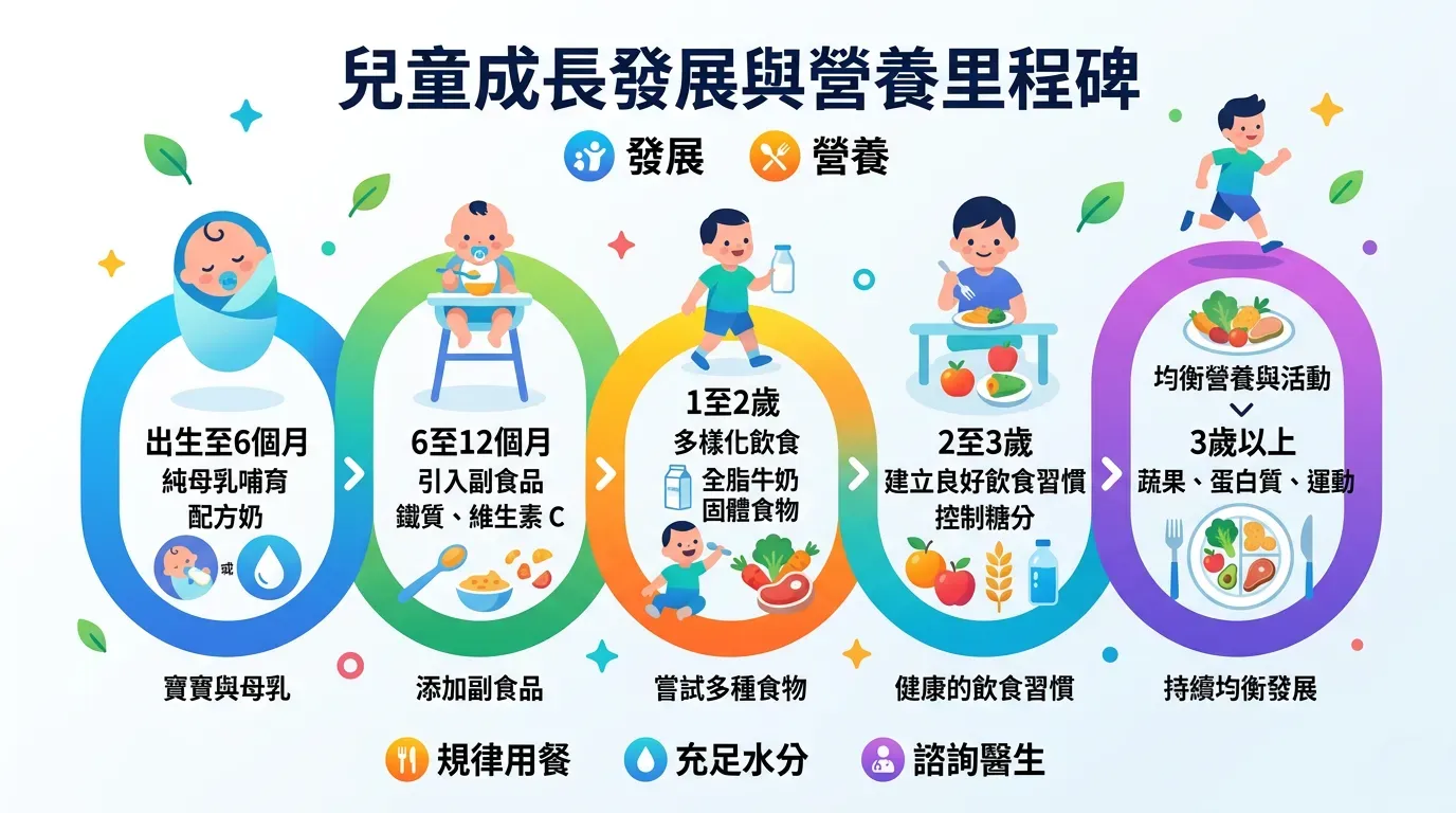 各發展階段營養重點