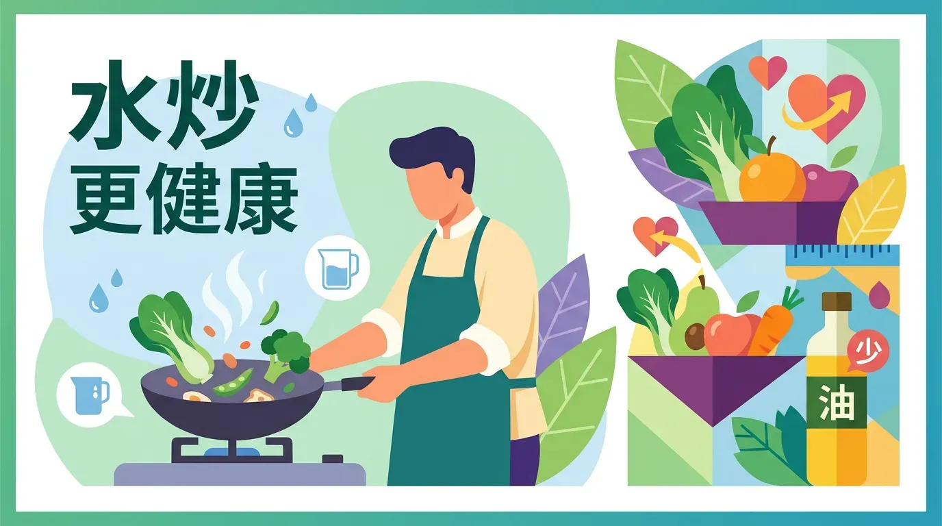🥗 用油的智慧：「水炒法」更健康