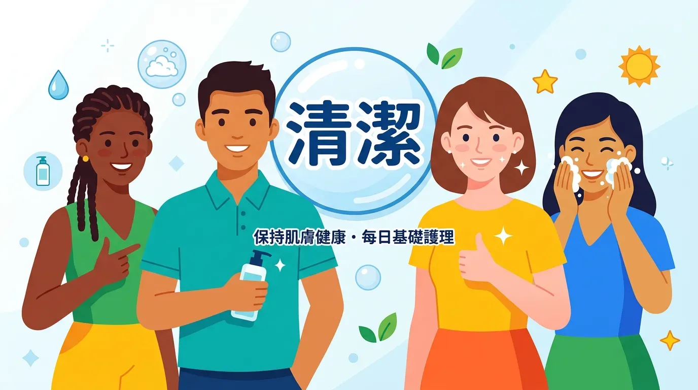 針對不同膚質的清潔方案