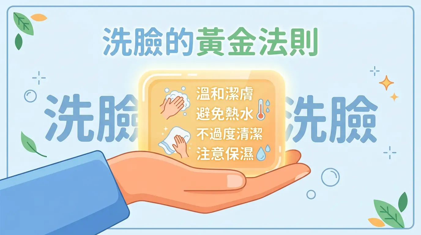 正確洗臉的黃金準則