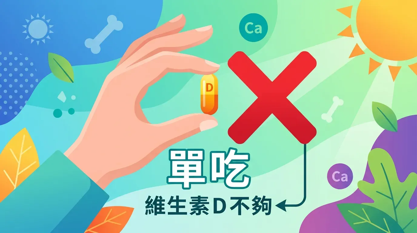 為什麼不能單吃維生素 D