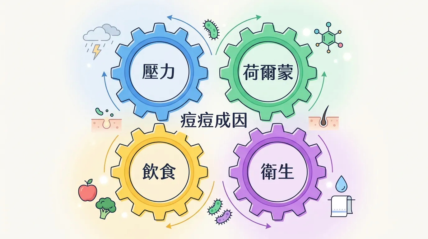 為什麼會長痘痘？四大成因