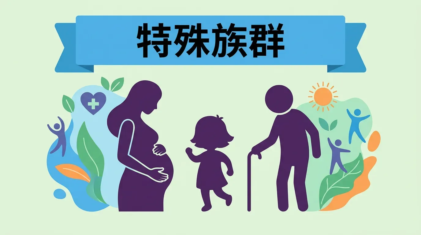 特殊族群的攝取建議