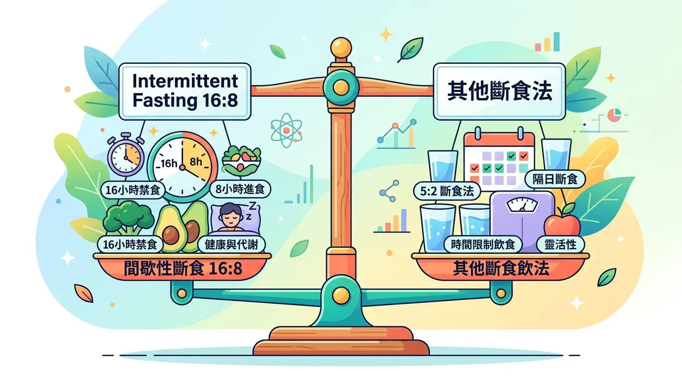 重點解析:快速摘要:主流斷食法對照表