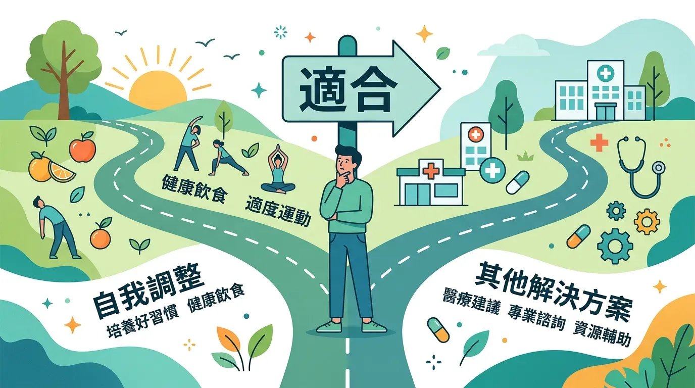 到底適不適合你?誰不適合只靠自我調適?