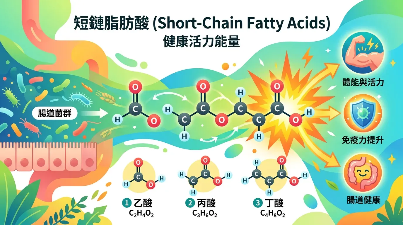 🔬 分子機制：短鏈脂肪酸 (SCFAs) 的威力