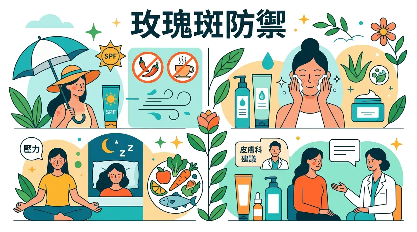 玫瑰斑管理要點：精準規避與守護