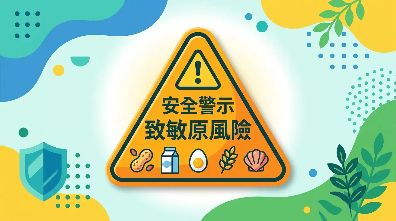 安全警示：高度致敏原風險