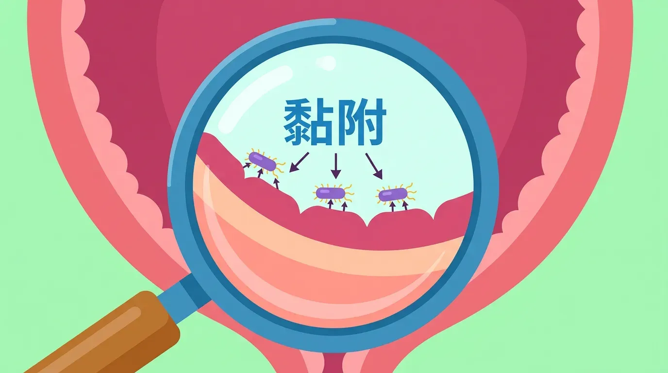 致病機制:為什麼細菌會「黏」在膀胱壁?
