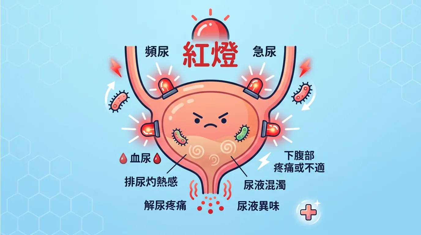 快速摘要:UTI 的臨床徵兆與紅燈警訊