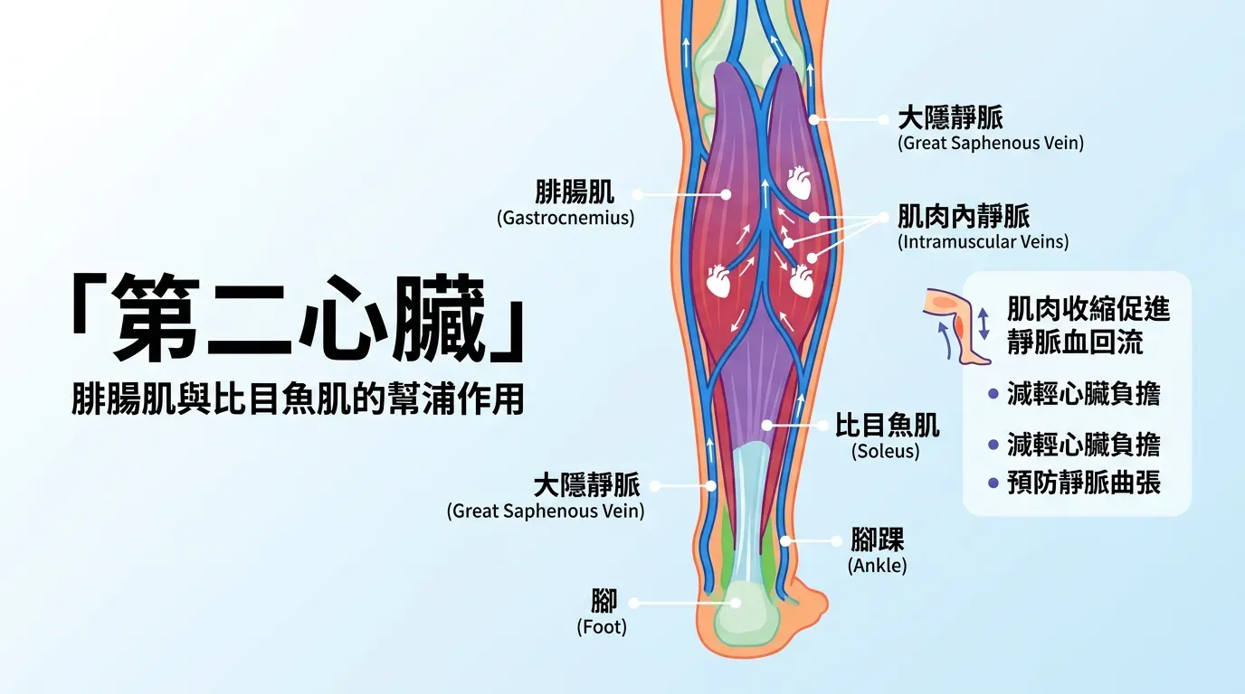 生理機制：為什麼小腿是「第二顆心臟」？