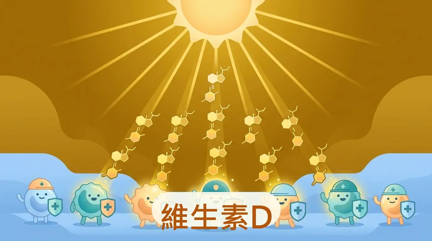 ☀️ 維生素 D 與免疫:證據最強的防線