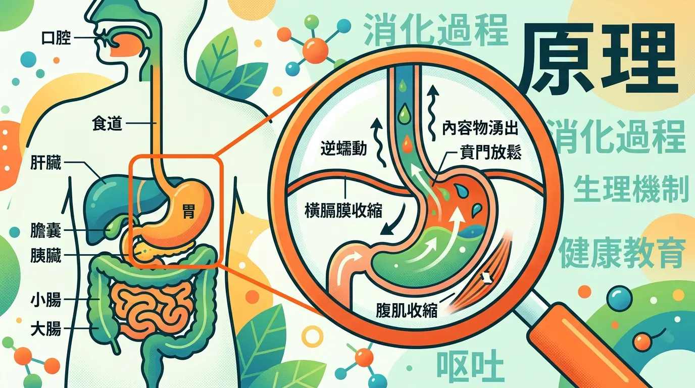 生理機制：為什麼我們會嘔吐？