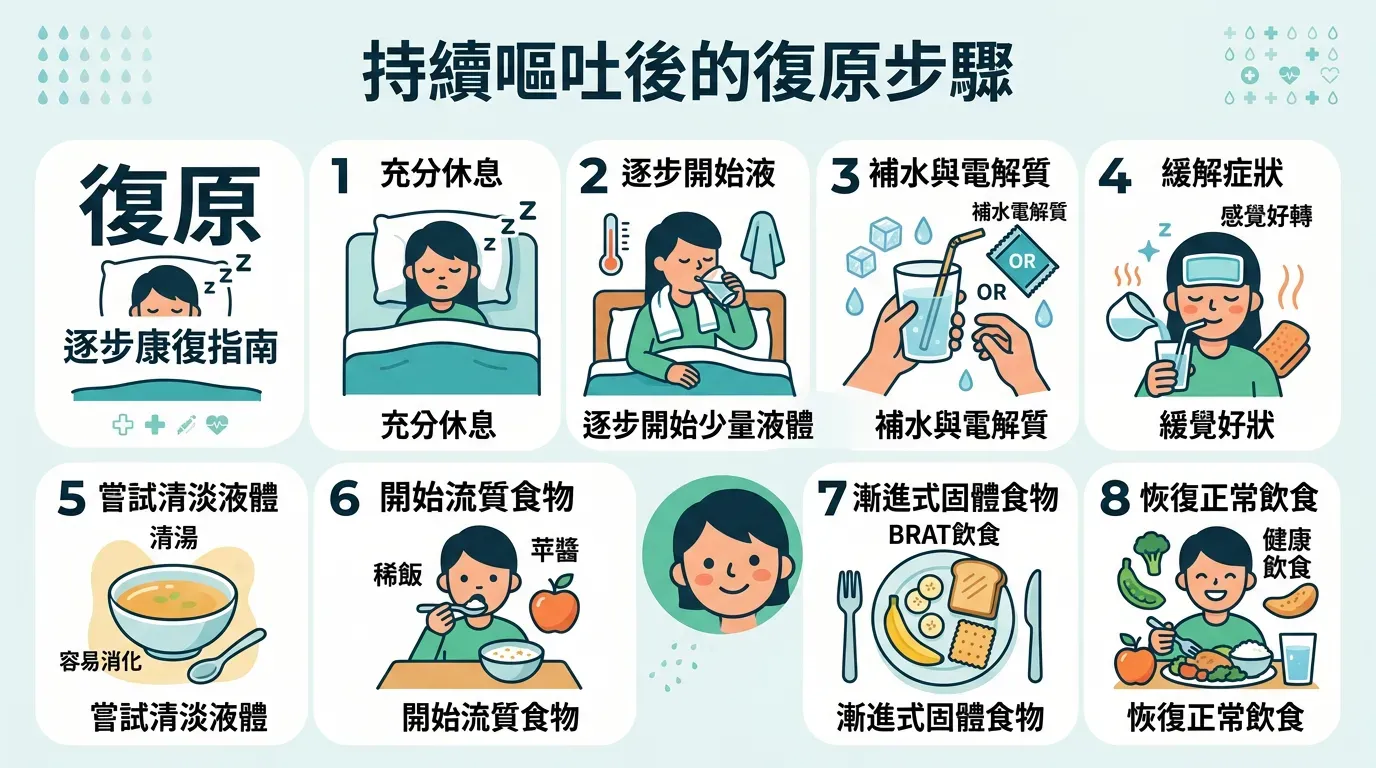 嘔吐恢復：分階段復原法