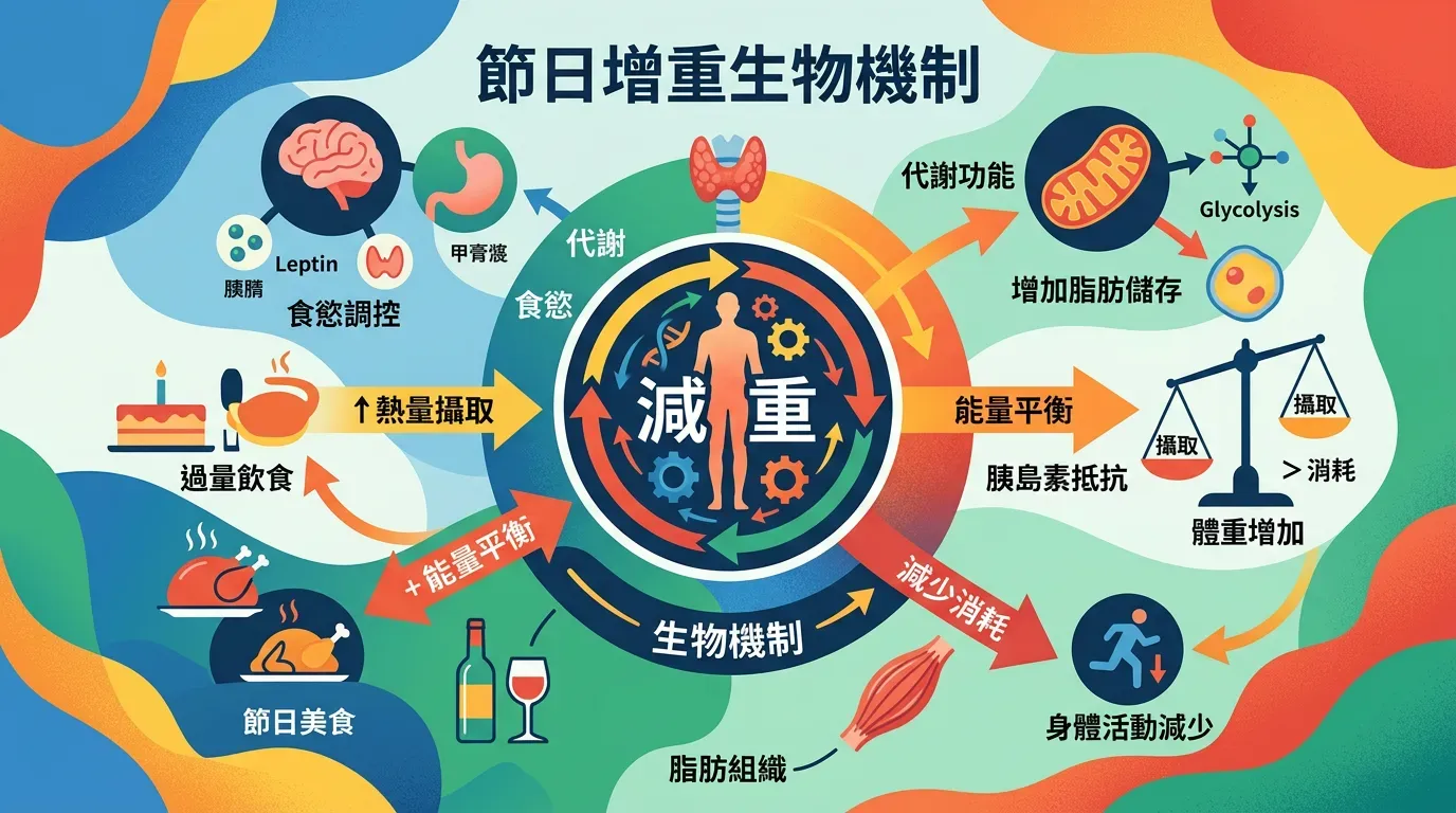 深度解析：快速摘要：假期增重的機制與對策