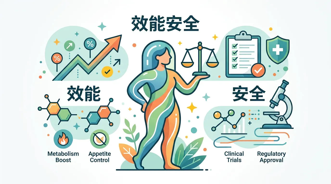 快速摘要:主流減重藥物效能與安全性評估