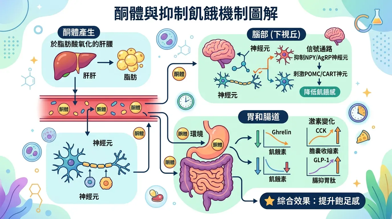生化機制：為什麼「酮」能抑制飢餓？